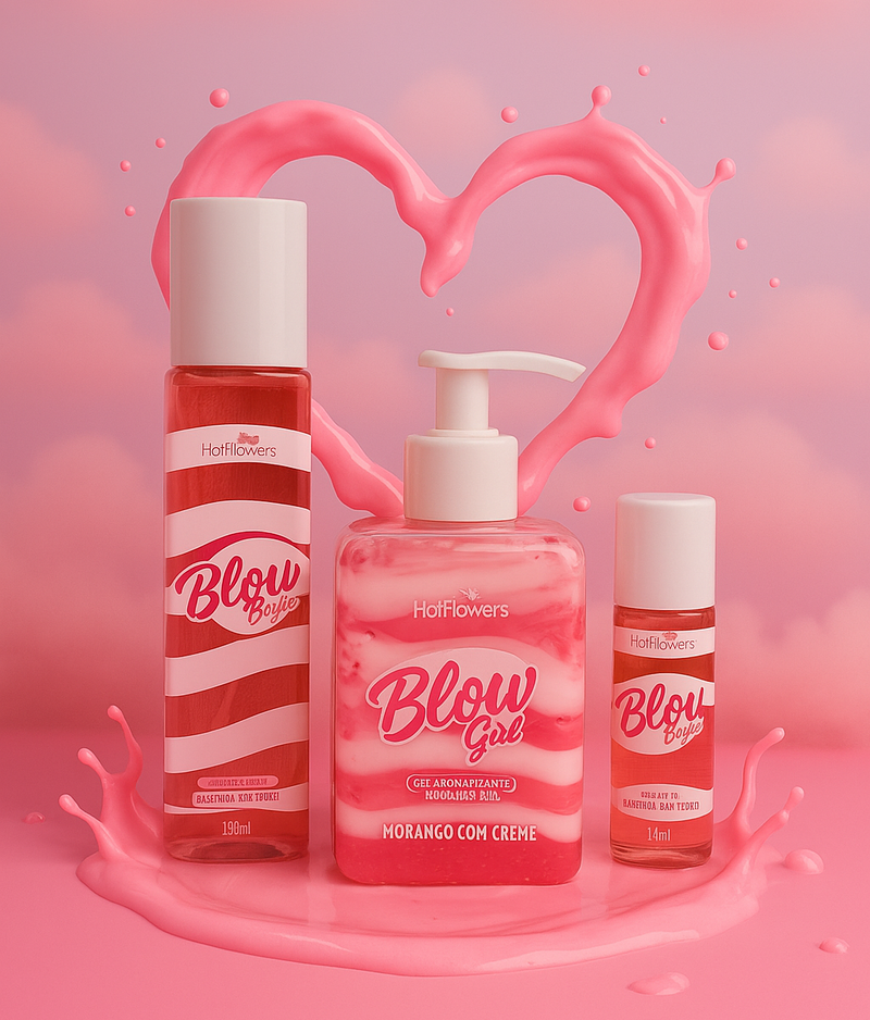 Blow Girl ORIGINAL Gel Aromatizante Beijável Para Virilha e Corpo 320mL