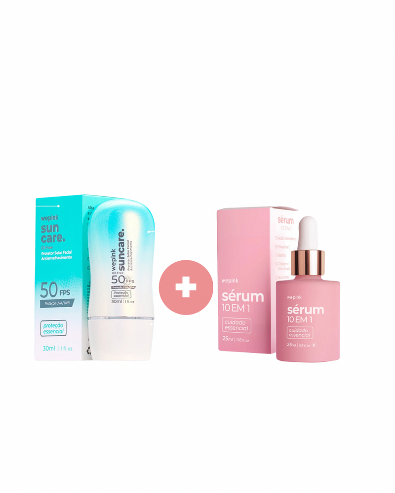 Promoção limitada SunCare 50fps + Serum 10em1