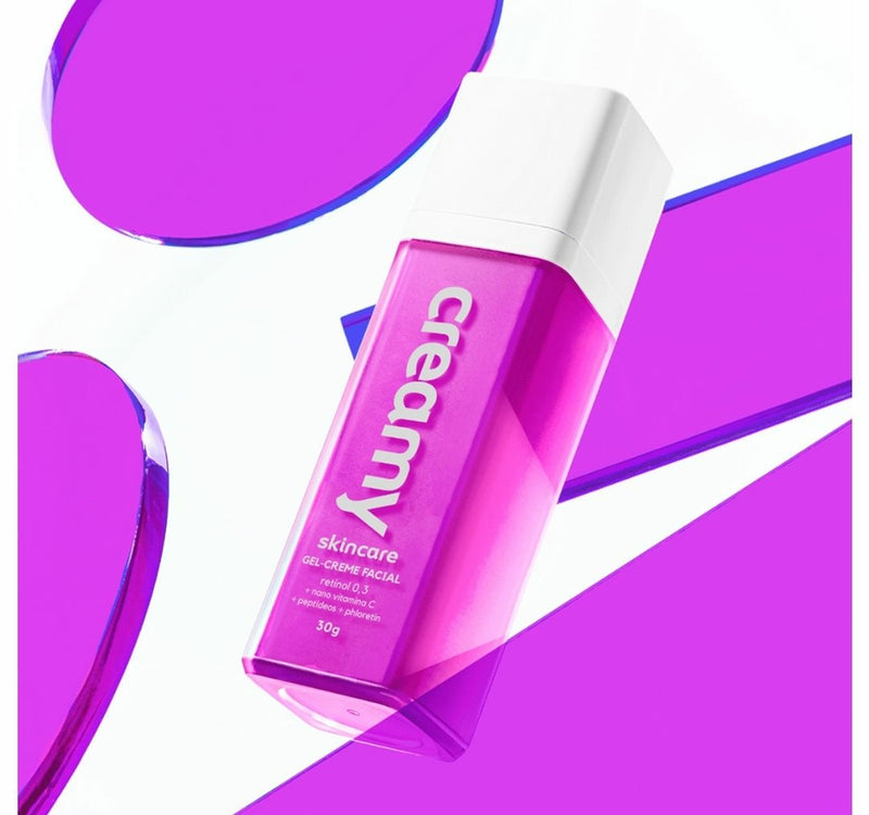 Gel-Creme Retinol 0,3 + VitC + Peptídeos + Phloretin Creamy