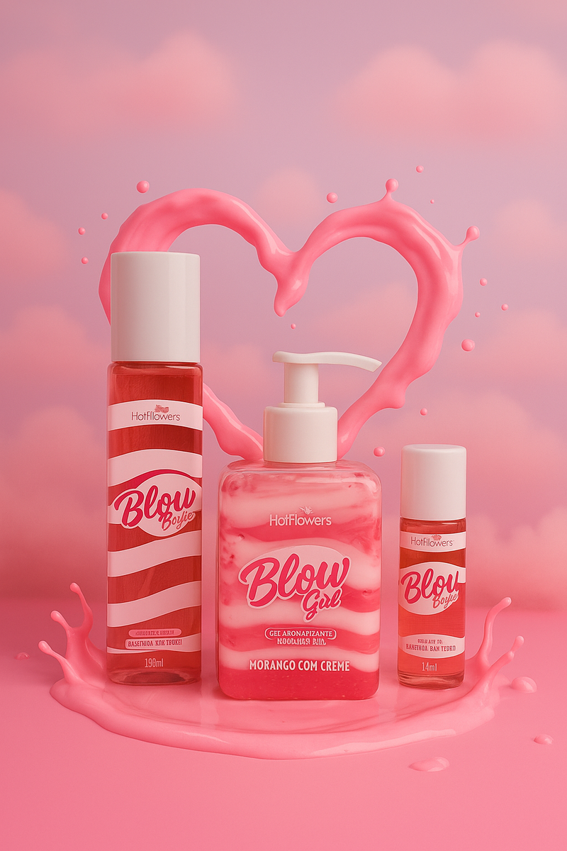 Blow Girl ORIGINAL Gel Aromatizante Beijável Para Virilha e Corpo 320mL