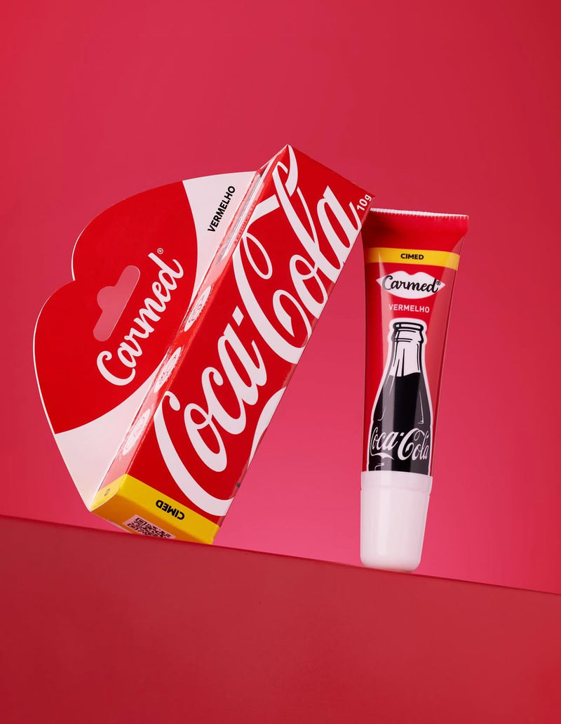 Hidratante Labial Carmed Coca Cola Vermelho 10g