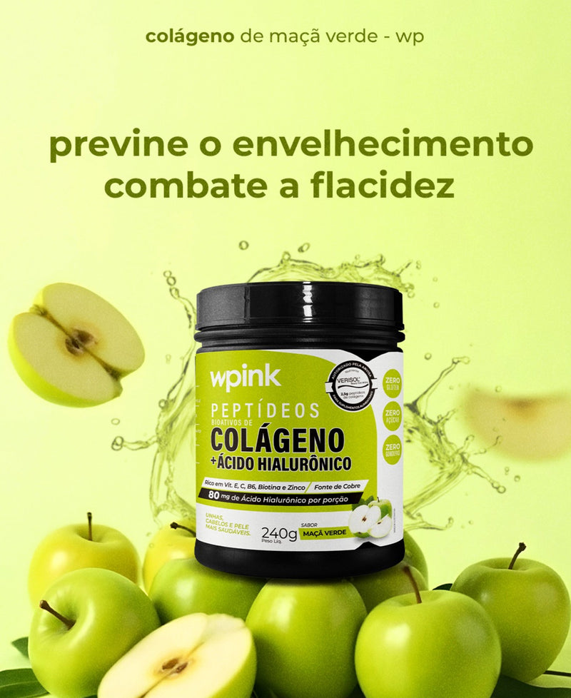 Colágeno de Maçã Verde e Uva verde