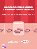 Lavitan Carmed Cabelos e Unhas 60 Comprimidos Mastigáveis