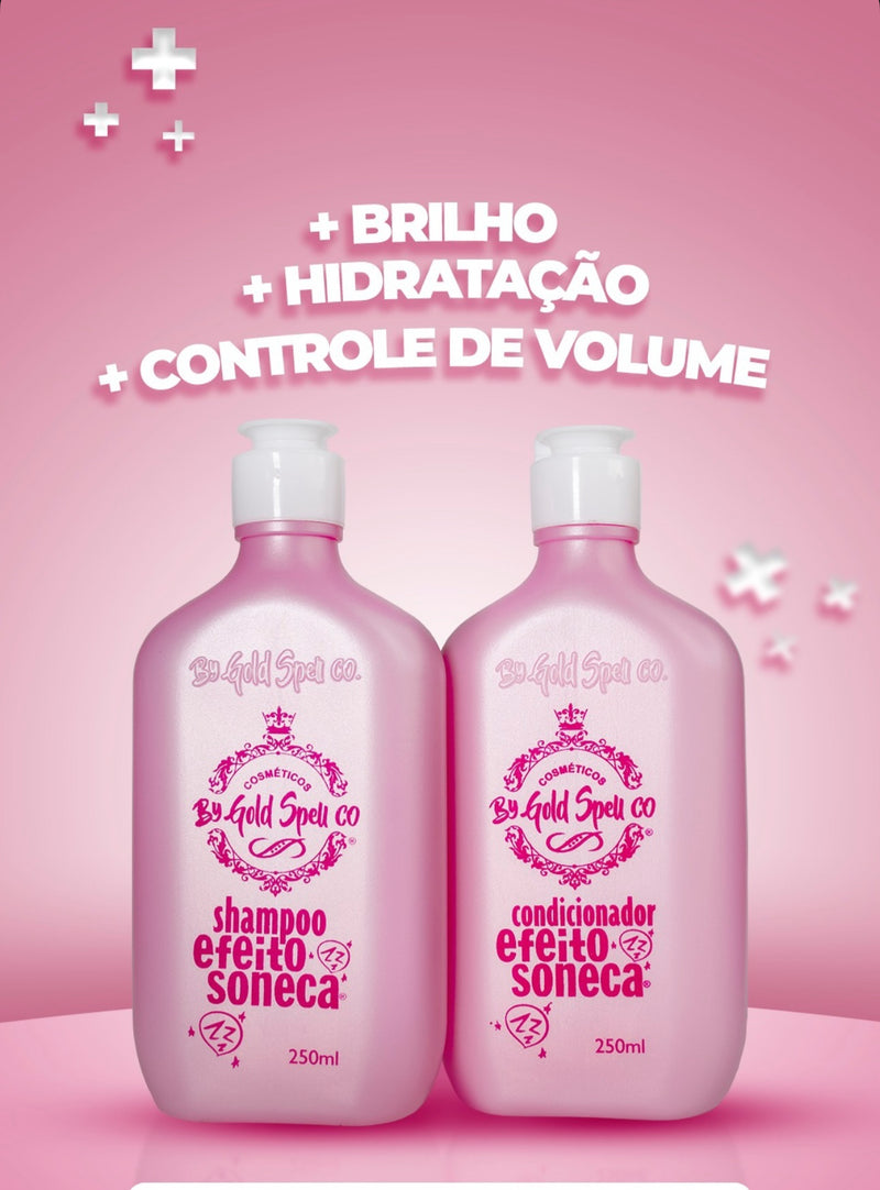 Efeito Soneca Shampoo e condicionador Gold Spell