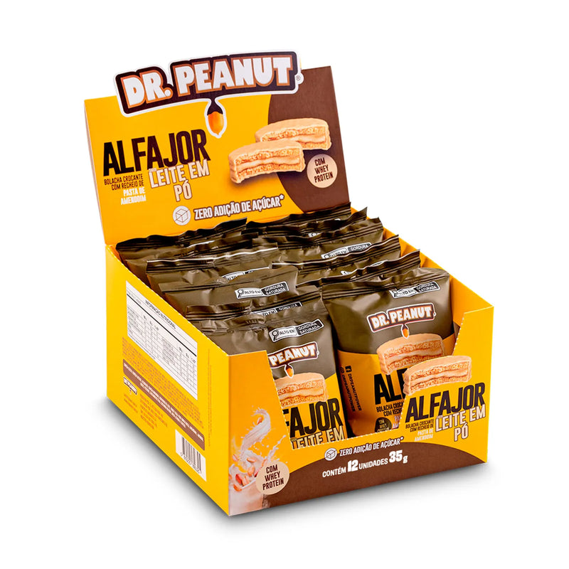 Dr. Peanut alfajor sabor Leite em Pó 35g