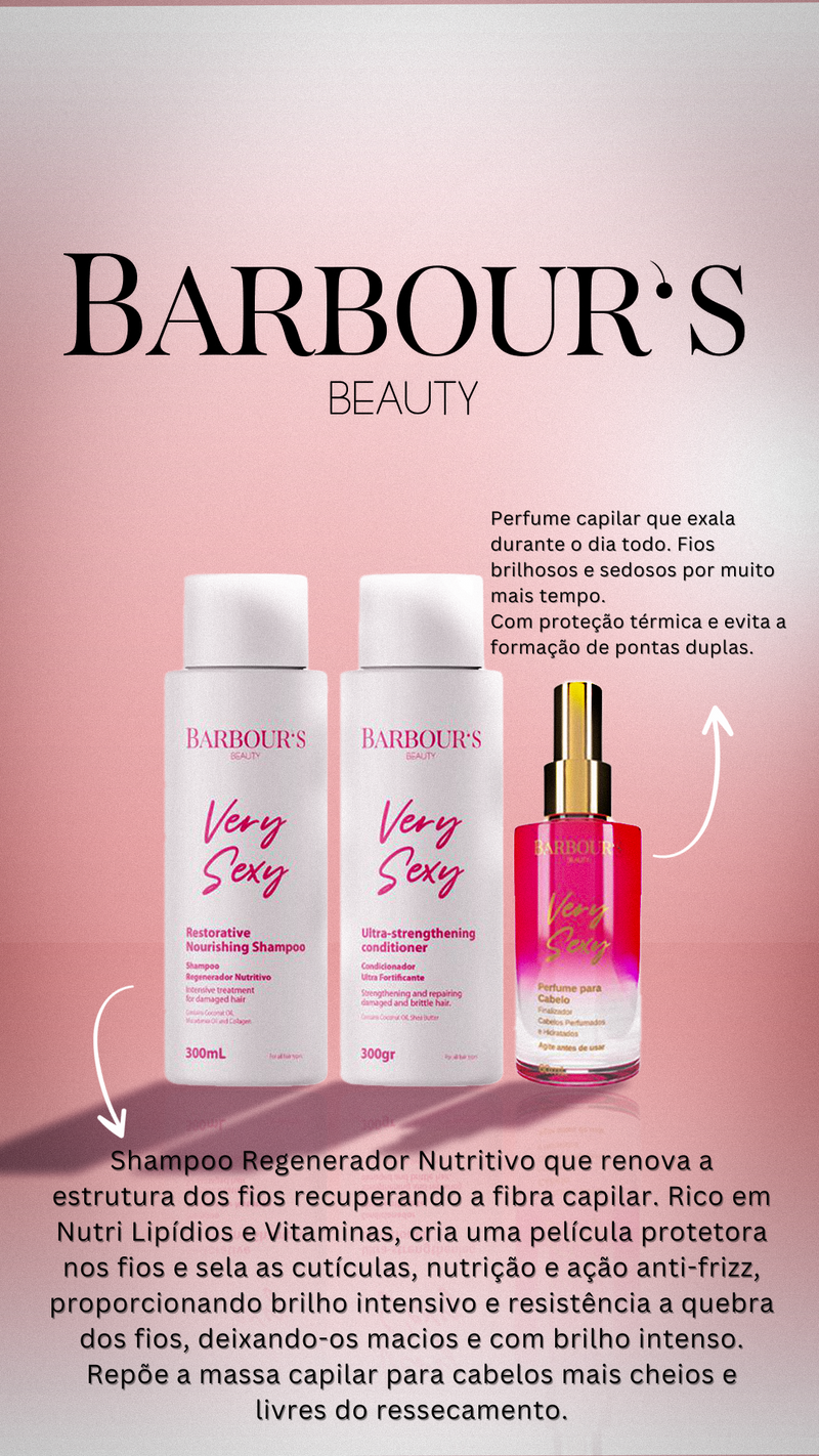 Kit Shampoo e Condicionador Poderoso Regenerador Nutritivo - Barbour’s Beauty