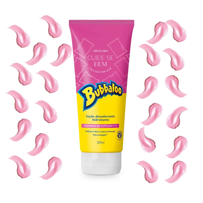 Loção Desodorante Hidratante Corporal Cuide-se Bem Bubbaloo Tutti Frutti 200ml