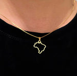 COLAR BRASIL OURO folheado a OURO18K