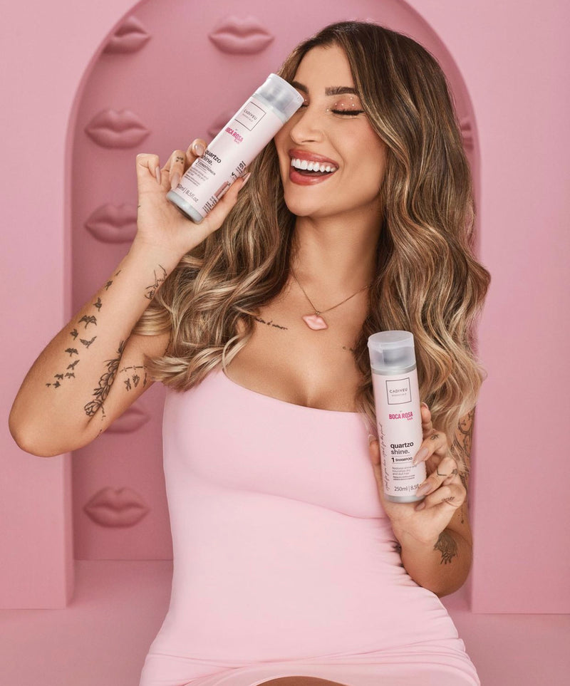 Cadiveu Essentials Quartzo Shine by Boca Rosa Hair Kit Shampoo + Condicionador